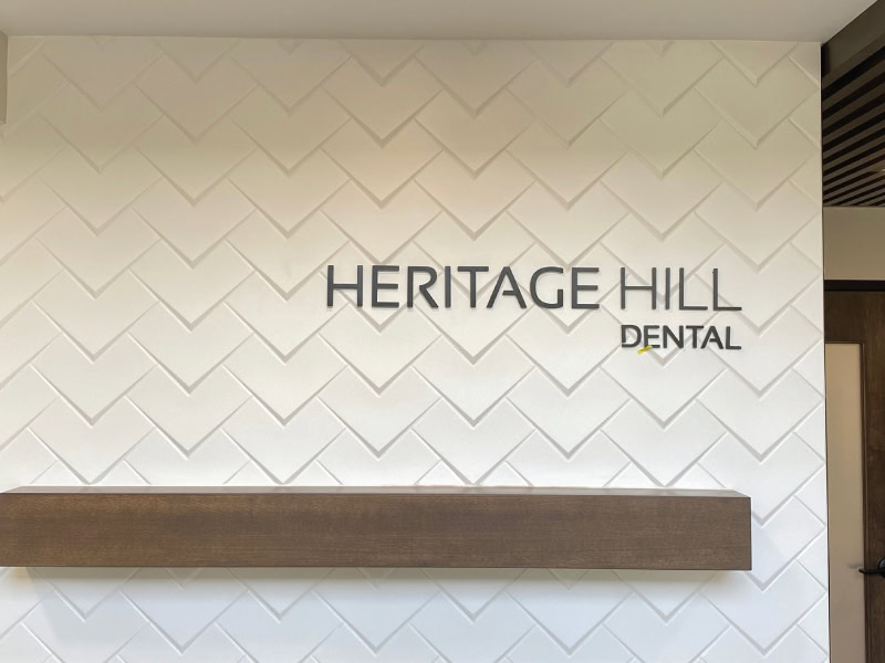 heritage hill dental wall lettering heritage hill dental wall lettering