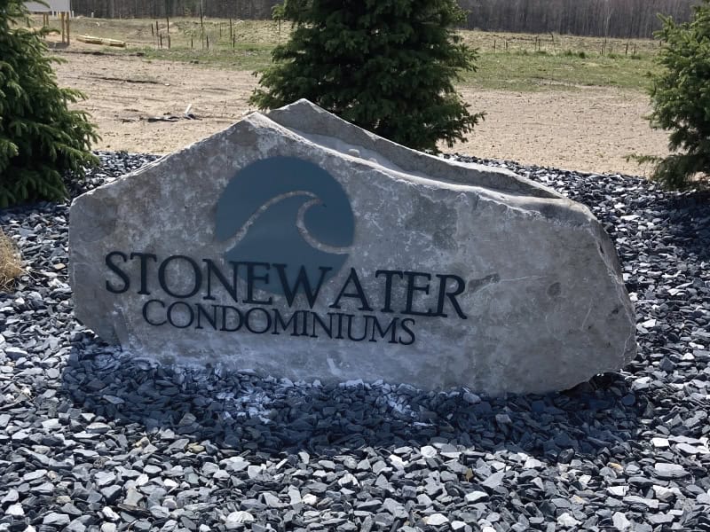 stonewater condos rock lettering stonewater condos rock lettering